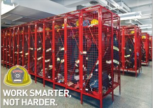 Cogan's Fire Station Gear Lockers