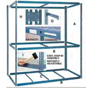 Nexel Rivet Shelving Components