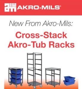 Akro Mils Cross Stack Tub Rack (1)